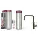 Quooker Flex Square | Reservoirs PRO3 | CUBE & Filter | Gunmetal | sofort-Kochend-Wasserhahn
